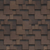 Шинглас Финская Аккорд коричневый  гибкая черепица